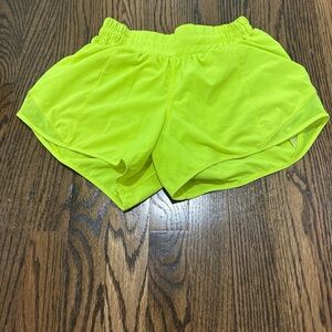 Lululemon Athletica Neon Green Athletic Shorts